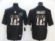 Football Tampa Bay Buccaneers #12 Tom Brady Carbon Black Vapor Statue Of Liberty Limited Jersey