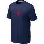 nba houston rockets big & tall primary logo D.blue T-Shirt