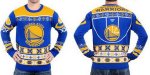nba golden state warriors men ugly sweater blue