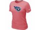 Women Tennessee Titans Pink Logo T-Shirt