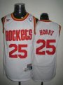 Mens NBA Houston Rockets #25 Robert Horry White M&N Jerseys