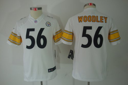 nike youth nfl jerseys pittsburgh steelers #56 woodley white [ni