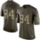 nike st.louis rams #94 quinn army green salute to service limite