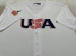 Custom White USA 2023 World Baseball Classic Replica Jerseys