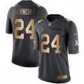 men nike oakland raiders #24 marshawn lynch black gold salute to service stitched nfl limited jersey