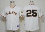 MLB Majestic San Francisco Giants #25 Barry Bonds Natu white