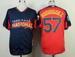 mlb milwaukee brewers #57 rodriguez blue-red [2014 all star jers
