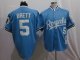 Baseball Jerseys kansas city royals #5 brett m&n blue