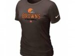 Women Cleveland Browns Brown T-Shirt