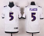 nike baltimore ravens #5 flacco white elite jerseys