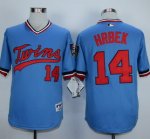 MLB Jersey Minnesota Twins #14 Kent Hrbek Light Blue 1984 Turn B