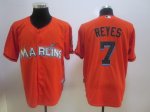 mlb jerseys florida marlins #7 reyes orange cheap jersey