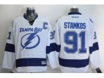 NHL Tampa Bay Lightning #91 Steven Stamkos White New Road Stitch
