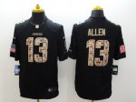 nike nfl san diego chargers #13 allen black salute to service je