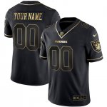 Football Las Vegas Raiders Black Gold Shadow Vapor Limited Stitched Jerseys