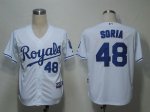 Baseball Jerseys kansas city royals #48 soria white(cool base)