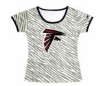 nike women atlanta falcons zebra T-Shirt