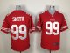 nike nfl san francisco 49ers #99 smith red jerseys [game]