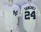Men MLB New York Yankees #24 Gary Sanchez Majestic Home White Cool Base Jersey