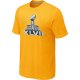 NFL Super Bowl XLVII Logo Yellow T-Shirt