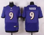 nike baltimore ravens #9 tucker purple elite jerseys