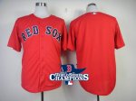 2013 world series champions mlb boston red sox blank red jerseys