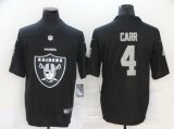 Football Las Vegas Raiders #4 Derek Carr Black Logo Stitched Vapor Untouchable Limited Jersey