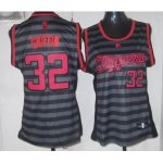 women nba los angeles clippers #32 griffin grey [black strip]