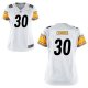 Women NFL Pittsburgh Steelers #30 James Conner Nike White 2017 Draft Pick Game Jersey