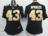 nike women nfl new orleans saints #43 sproles black cheap jersey