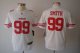 nike youth nfl san francisco 49ers #99 smith white [nike limited