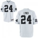 youth nike oakland raiders #24 marshawn lynch white game stitched NFL jerseys