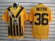 nike nfl pittsburgh steelers #36 bettis throwback yellow and bla