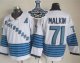 Men Pittsburgh Penguins #71 Evgeni Malkin White Light Blue CCM Throwback 2017 Stanley Cup Finals Champions Stitched NHL Jersey