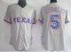 Baseball Jerseys texans rangers #5 kinsler grey