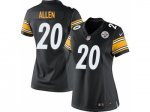 Women Nike Pittsburgh Steelers #20 Will Allen Black jerseys