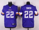 nike minnesota vikings #22 simth purple elite jerseys