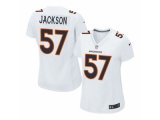 women nike denver broncos #57 tom jackson white new game jerseys