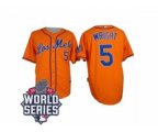 2015 World Series mlb jerseys new york mets #5 wricht orange