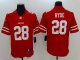 Men NFL San Francisco 49ers #28 Carlos Hyde Nike Red Vapor Untouchable Limited Jerseys