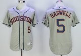 mlb houston astros #5 jeff bagwell grey majestic flexbase authentic collection jerseys