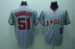 Baseball Jerseys los angeles angels #51 saunders grey