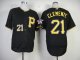 mlb pittsburgh pirates #21 clemente black jerseys [P]