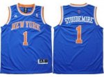 nba new york knicks #1 stoudemire blue jerseys [revolution 30 sw
