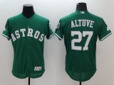 mlb houston astros #27 jose altuve green majestic flexbase authentic collection jerseys