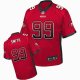 nike nfl san francisco 49ers #99 smith red [elite drift fashion]