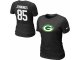 Women Nike Green Bay Packers #85 JENNNGS Name & Number T-Shirt b