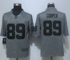 Men's Oakland Raiders #89 Amari Cooper Grey Gridiron Gray Limited Nike NFL Jerseys