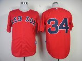 mlb boston red sox #34 ortiz red jerseys