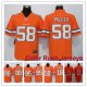 Football Denver Broncos Stitched Orange Vapor Untouchable Color Rush Limited Player Jersey